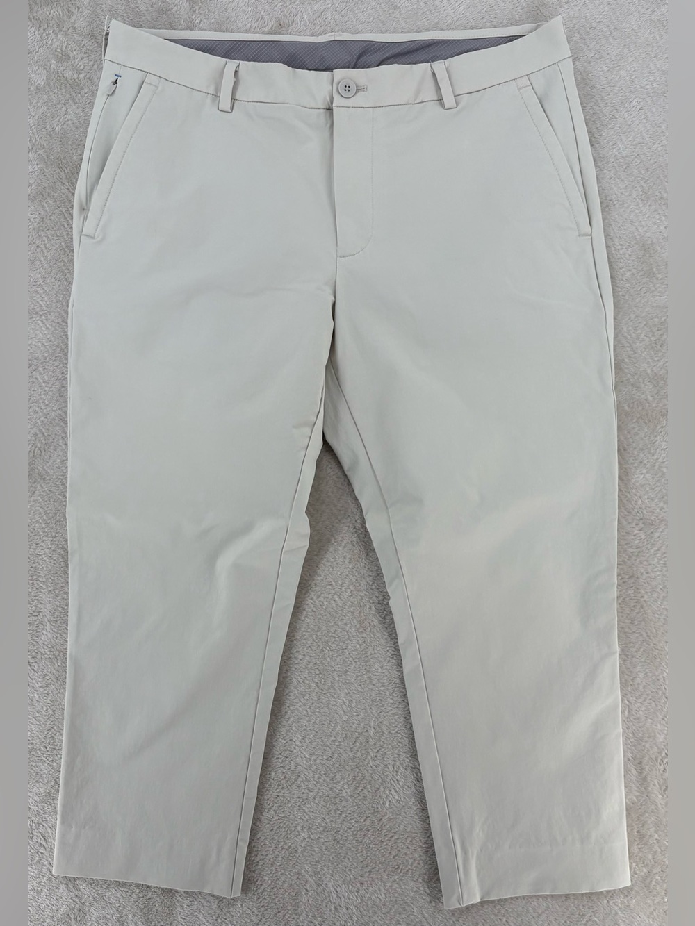 Vineyard Vines On-The-Go Pants Men's 35x30 Light Stone Performance Golf Travel